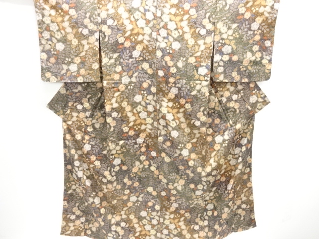 未使用品　辻ヶ花模様小紋着物